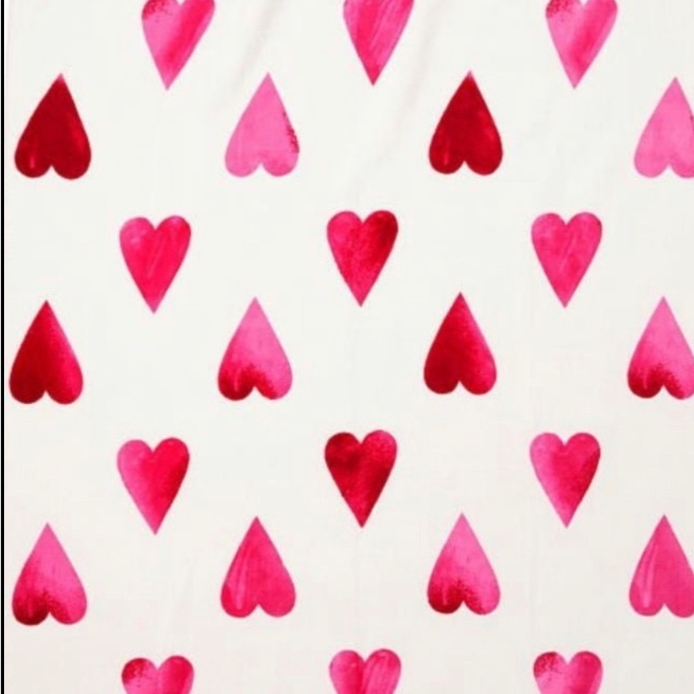 Victoria secret pink Sherpa hearts blanket
